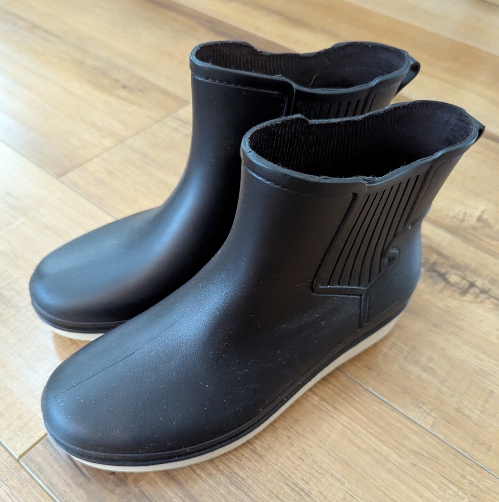 Black Ankle Rain Boots